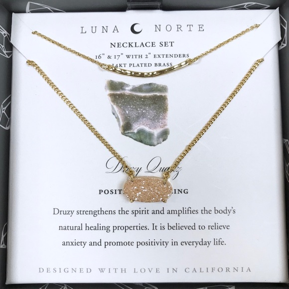 50% Off Sale! LUNA NORTE • NIB 14KT Necklace - Picture 2 of 5